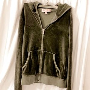 Charcoal Velour Jacket